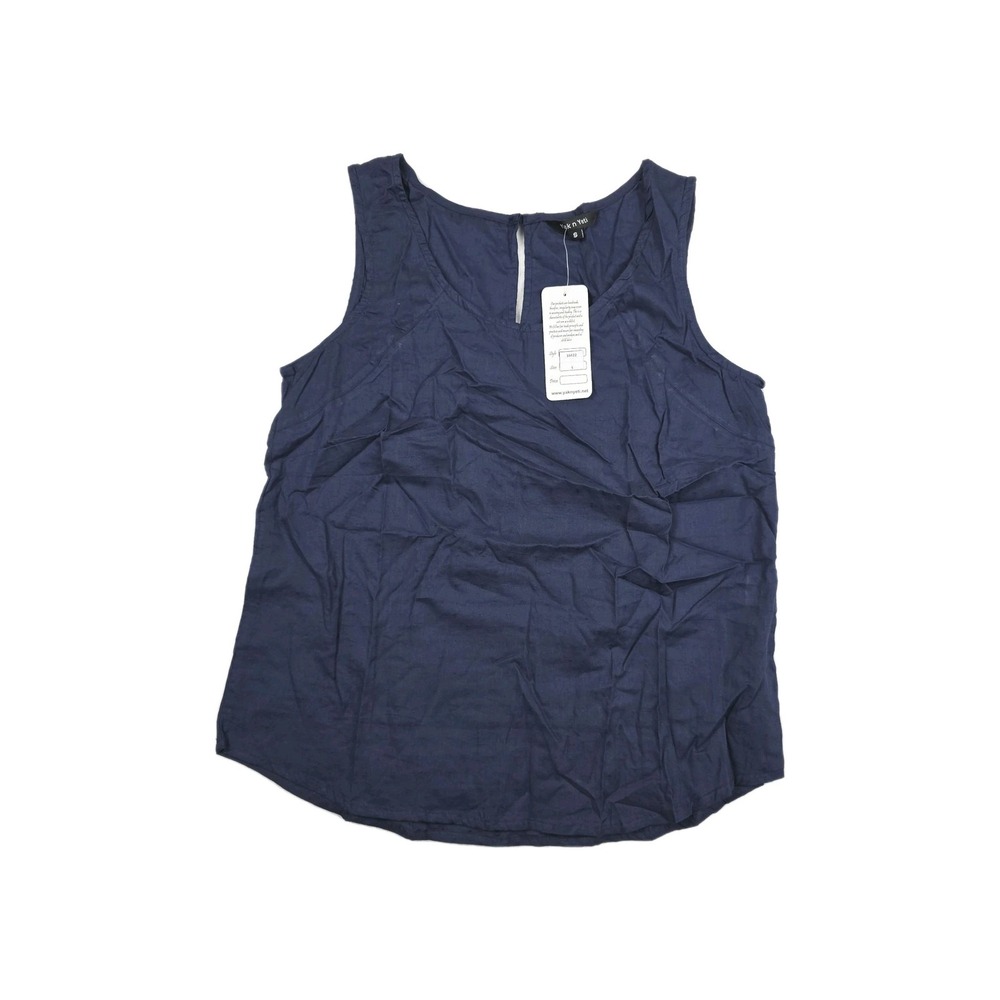 Yak & Yeti Women's Size Small Navy Blue Tank Top Blouse Sleeveless New